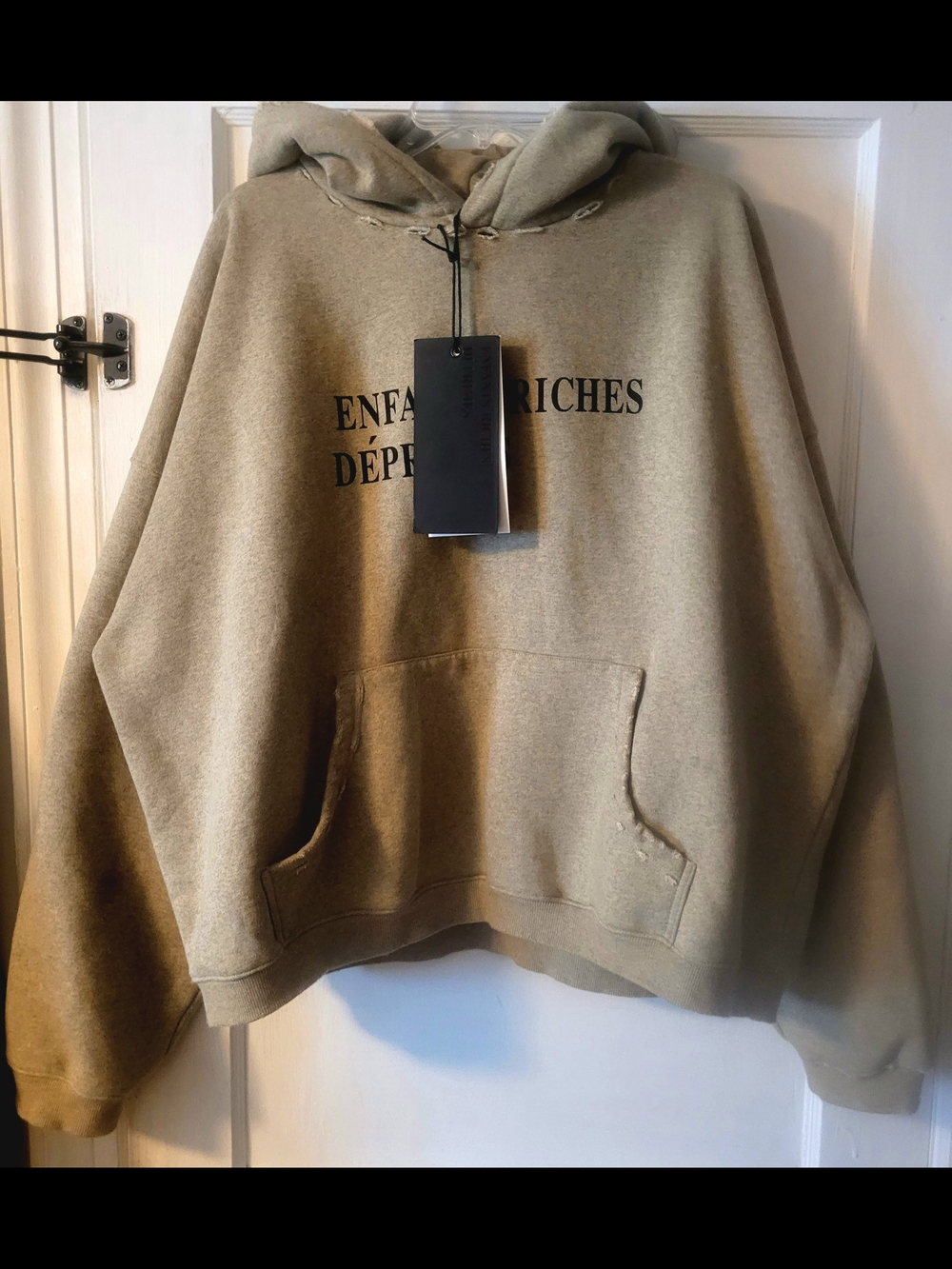 Enfants Riches Déprimés Men’s Hooded Sweatshirt - Distressed Grey